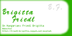 brigitta friedl business card